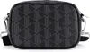 A black crossbody bag with a geometric pattern. Náhľad obrázku produktu