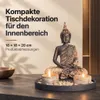 Buddha mit Teelicht 22cm Deko-Statue Deko-Figur Produktbild-Vorschau 6