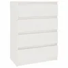 vidaXL Armoire d'appoint blanc 60x36x84 cm Pin massif Voir les images du produit 2