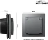 Schutzkontakt-Steckdose McPower "Flair", 250V/16A, UP, Produktbild-Vorschau 3