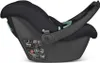 Side view of a black baby car seat. Anteprima dell’immagine prodotto