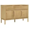 vidaXL Kredens FLORO wosk brązowy 114x43x74 cm lite drewno Podgląd zdjęcia produktu 2