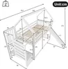 MODFU Etagenbett Kinderbett 90x200cm mit Stauraumtreppe und Produktbild-Vorschau 5