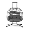 Juskys Doppelhängesessel Aria - Polyrattan Hängesessel mit Produktbild-Vorschau 8