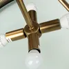 Deckenleuchte Weiß Messing E14 Glas Metall Jugendstil Produktbild-Vorschau 5