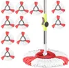 A set of replacement mop heads and a mop handle are displayed against a white background. Produktbild-Vorschau