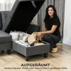 HOMCOM Ecksofa mit Schlaffunktion L-Form 3-Sitzer Sofa und Produktbild-Vorschau 6