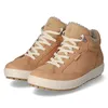A pair of brown Ecco women's boots on a white background. Podgląd zdjęcia produktu
