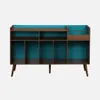 sweeek - Zweifarbiger Vintage XL Schallplattenschrank mit Produktbild-Vorschau 2