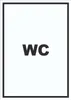 WC Schild mit Text Toilette Klo hochkant A1 Rückseite Produktbild-Vorschau 1