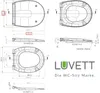 LUVETT® WC-Sitz Absenkautomatik C100 oval universell Produktbild-Vorschau 5