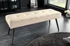 Design Sitzbank BOUTIQUE 100cm champagner Samt schwarze Produktbild-Vorschau 4