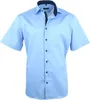 Eterna Hemd Kurzarm Modern Fit normale Passform blau uni Produktbild-Vorschau 11