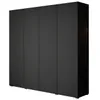 Kleiderschrank Schlafzimmerschrank CABE 200 schwarz Produktbild-Vorschau 1