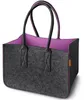 Filz Einkaufskorb 40x27x27cm aus recycelten PET Flaschen Produktbild-Vorschau 1