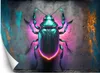 Vlies fototapete Neon-Insekten Tiere 100x70 cm Feeby Lila Produktbild-Vorschau 1