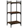 Bücherregal 3 Böden Räuchereiche 40x30x86 cm Holzwerkstoff Produktbild-Vorschau 1