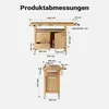 Wiltec Hobelbank 126 x 50 x 84 cm aus Holz, Werkbank bis Produktbild-Vorschau 3