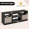 Mobile TV COSTWAY con luci LED per TV 65", mobile TV con Anteprima dell’immagine prodotto 3