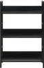 VidaXL 288218, Schwarz, 3 Regale, Stahl, Holz, 15 kg, 45 kg Produktbild-Vorschau 3