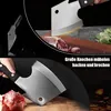 Hackmesser 15 cm Metzgermesser 4Cr14Mov Edelstahl Full Tang Produktbild-Vorschau 3