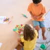 Drevené hodiny na triedenie tvarov na učenie Puzzle na Náhľad obrázku produktu 3