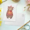 Mr. & Mrs. Panda Postkarte Bär Torte - Weiß - Geschenk, Produktbild-Vorschau 3