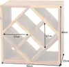 Massivholz Weinregal CUBUS 40cm braun Sheesham stone finish Produktbild-Vorschau 11