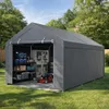 Vigevee Garagenzelt 3x6 m, Carport mit Seitenwaenden, PE Produktbild-Vorschau 7