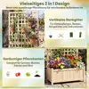 Jardinière COSTWAY avec treillis, bac à fleurs avec Voir les images du produit 5