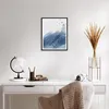 Gerahmtes Poster - Schwarzer Rahmen - Blau Weiß Hintergrund Produktbild-Vorschau 6