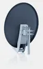 The back view of a satellite dish mounted on a pole. Produktbild-Vorschau
