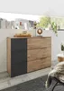 Schubkastenkommode >LINEA< 3 Schubladen, Bartex Eiche Náhled obrázku produktu 5