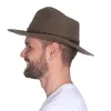 Rollbarer Hut mit breiter Krempe braunes Stoffband in 3 Produktbild-Vorschau 3