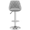 vidaXL Barhocker 2 Stk. Hellgrau Samt -  Barhocker Produktbild-Vorschau 5