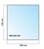 Rechteck 120x130cm schwarz - Funkenschutzplatte Produktbild-Vorschau 3