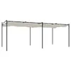 vidaXL Pergola mit Schiebedach Creme 589x292x230 cm Produktbild-Vorschau 5