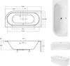 Eckbadewanne Badewanne Avita LINKS 160X75 mit Füßen und Produktbild-Vorschau 5