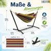 Lacestone Hängematte inkl. Gestell Regenbogen, MS-18162 Produktbild-Vorschau 6