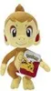 A stuffed toy of a monkey-like creature holding a red bag. Produktbild-Vorschau