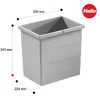 Hailo Inneneimer 1093479 hellgrau 18 Liter 320 x 226 x 295 Produktbild-Vorschau 5