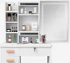 Tavolino da toilette con specchio scorrevole con luce LED e Anteprima dell’immagine prodotto 11