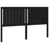 vidaXL Kopfteil Schwarz 165,5x4x100 cm Massivholz Kiefer Produktbild-Vorschau 1