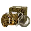 Duo Kaffeebecher Klimt Tree Of life aus Porzellan, Becher, Anteprima dell’immagine prodotto 6