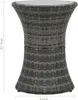 vidaXL Ensemble Bistro 3 pièces avec coussins Poly Rattan Voir les images du produit 7