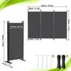 YRHome Raumteiler Paravent 3-flügelig Groß 240x180cm Produktbild-Vorschau 2