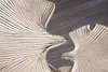 Dekorativer Beistelltisch GINKGO LEAFS 56cm silber handmade Produktbild-Vorschau 5