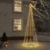LED-Weihnachtsbaum mit Erdnägeln Warmweiß 310 LEDs 300 cm Produktbild-Vorschau 2