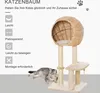 PawHut Strom pro kočky Nábytek pro kočky s kočičí jeskyní Náhled obrázku produktu 4
