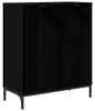 vidaXL Credenza nera 69,5 x 33 x 82 cm Materiale a base di Anteprima dell’immagine prodotto 2